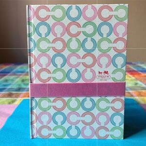 🦋🌸🦋 COACH MULTICOLORED NOTEBOOK WITH ALL OVER C PRINT🦋🌸🦋